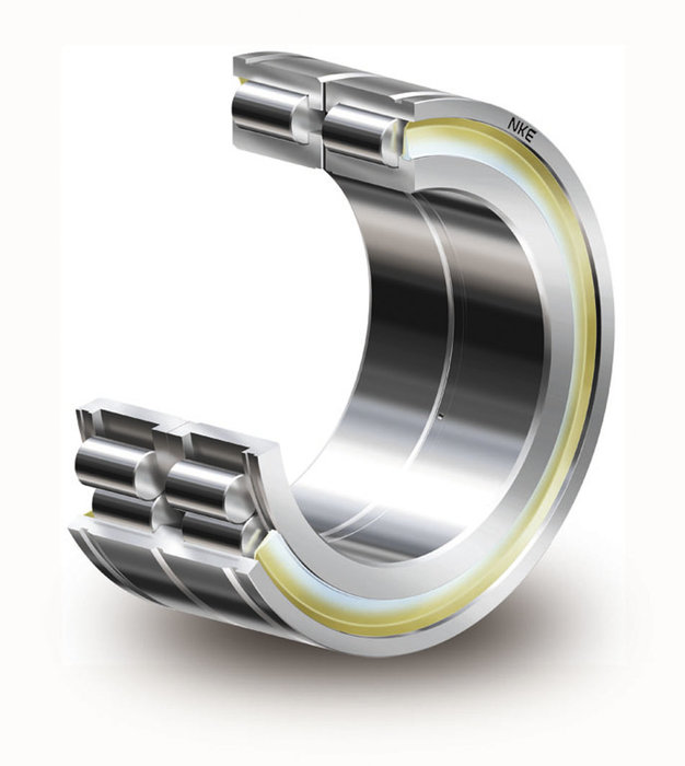 NNF - NKE double row full complement cylindrical roller bearings